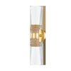 Mitzi Mica Aged Brass 4.75W X 4.75L X 20.25H Wall Sconce