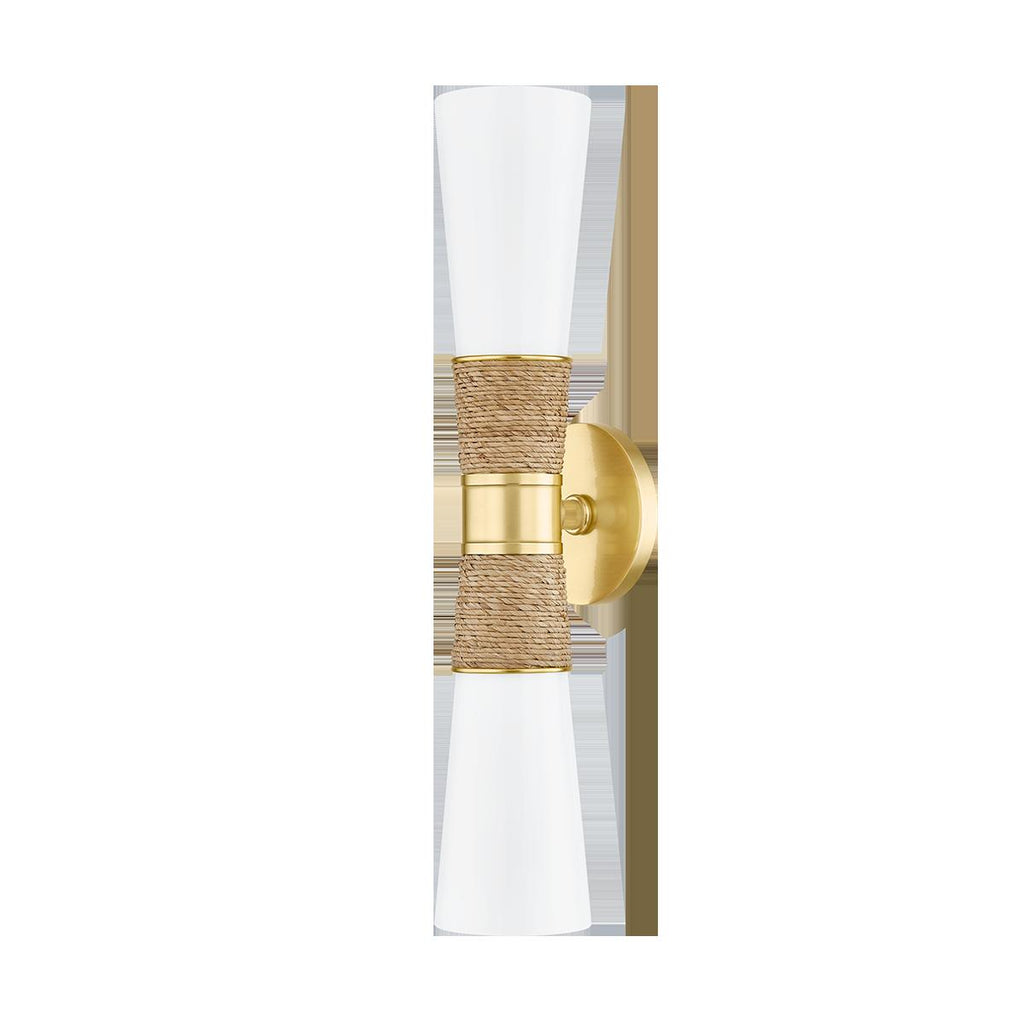 Mitzi MICA AGED BRASS 4.75W x 4.75L x 20.25H Wall Sconce