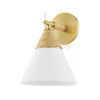 Mitzi Mica Aged Brass 7.75W X 6.25L X 10.75H Wall Sconce