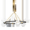 Mitzi Belle Aged Brass/Textured Black Combo 42.75W X 42.75L X 20.5H Chandelier