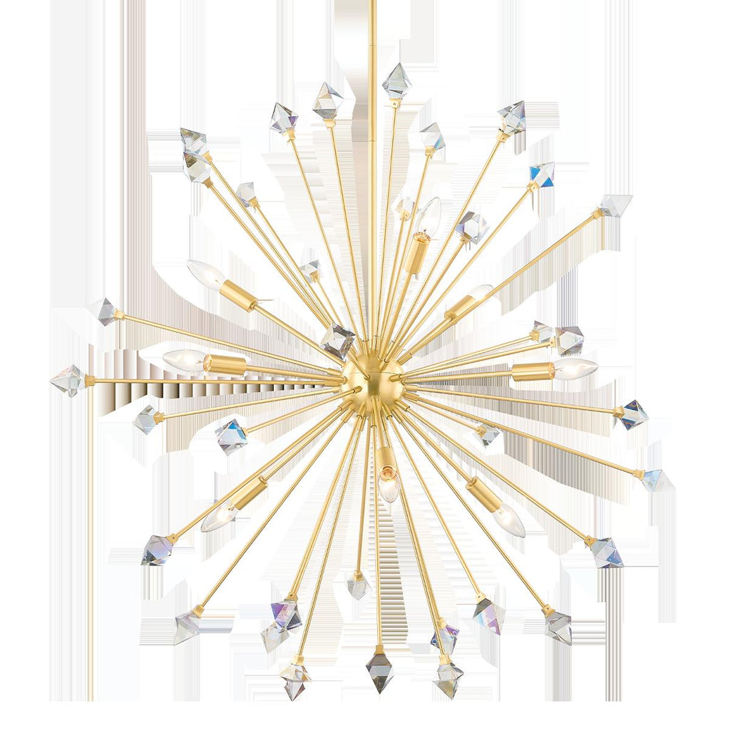 Mitzi Genesis Aged Brass 36.5W x 10.5L x 34.75H Chandelier