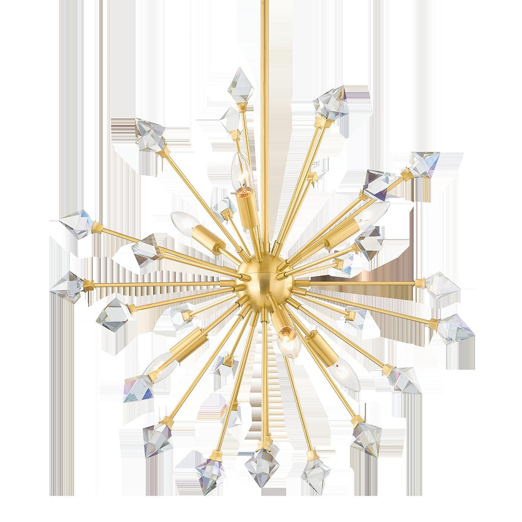 Mitzi Genesis Aged Brass 24.5W x 10.5L x 23.25H Chandelier