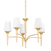 Mitzi Emily Gold Leaf 30.25W X 30L X 19.75H Chandelier