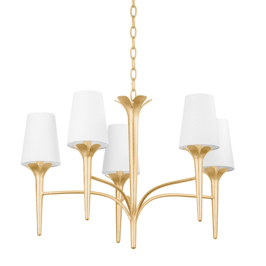 Mitzi EMILY Gold Leaf 30.25W x 30L x 19.75H Chandelier