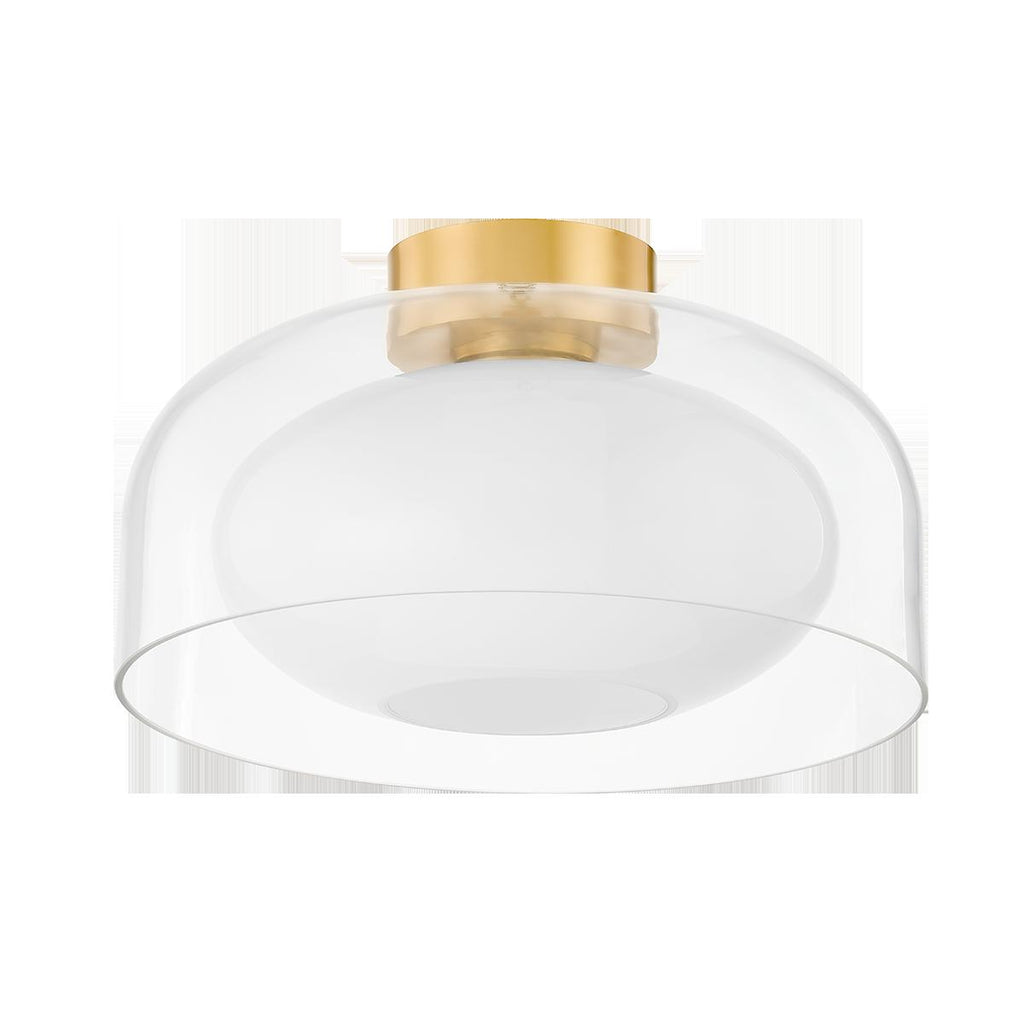 Mitzi Giovanna Aged Brass 14W x 12.25L x 8.25H Flush Mount