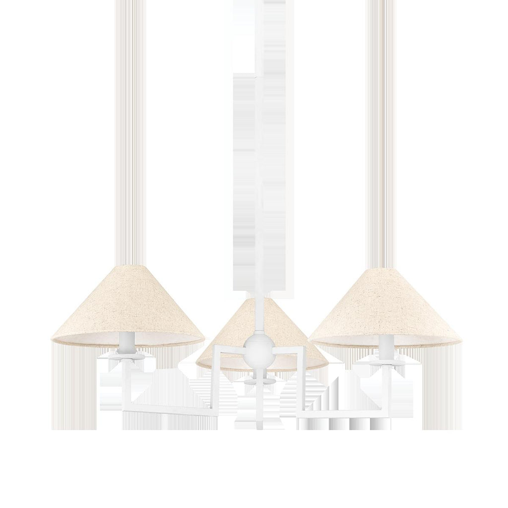 Mitzi Gladwyne TEXTURED WHITE 29.5W x 7.75L x 10H Chandelier