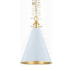 Mitzi Fenimore Aged Brass 12.5W X 8L X 19.25H Pendant