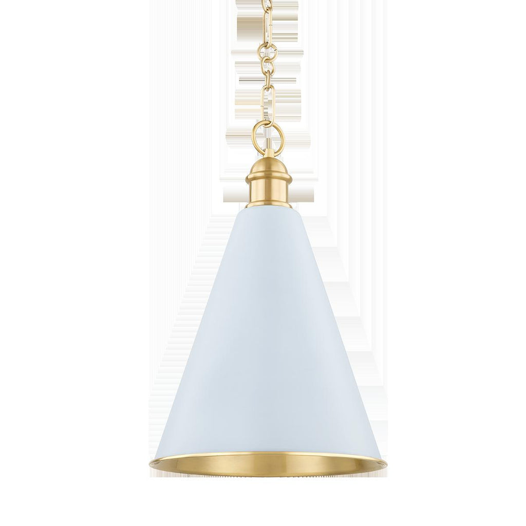 Mitzi Fenimore Aged Brass 12.5W x 8L x 19.25H Pendant