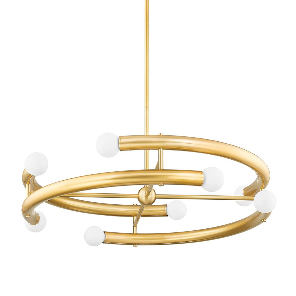 Mitzi ALLEGRA Aged Brass 36W x 16.25L x 7.75H Chandelier