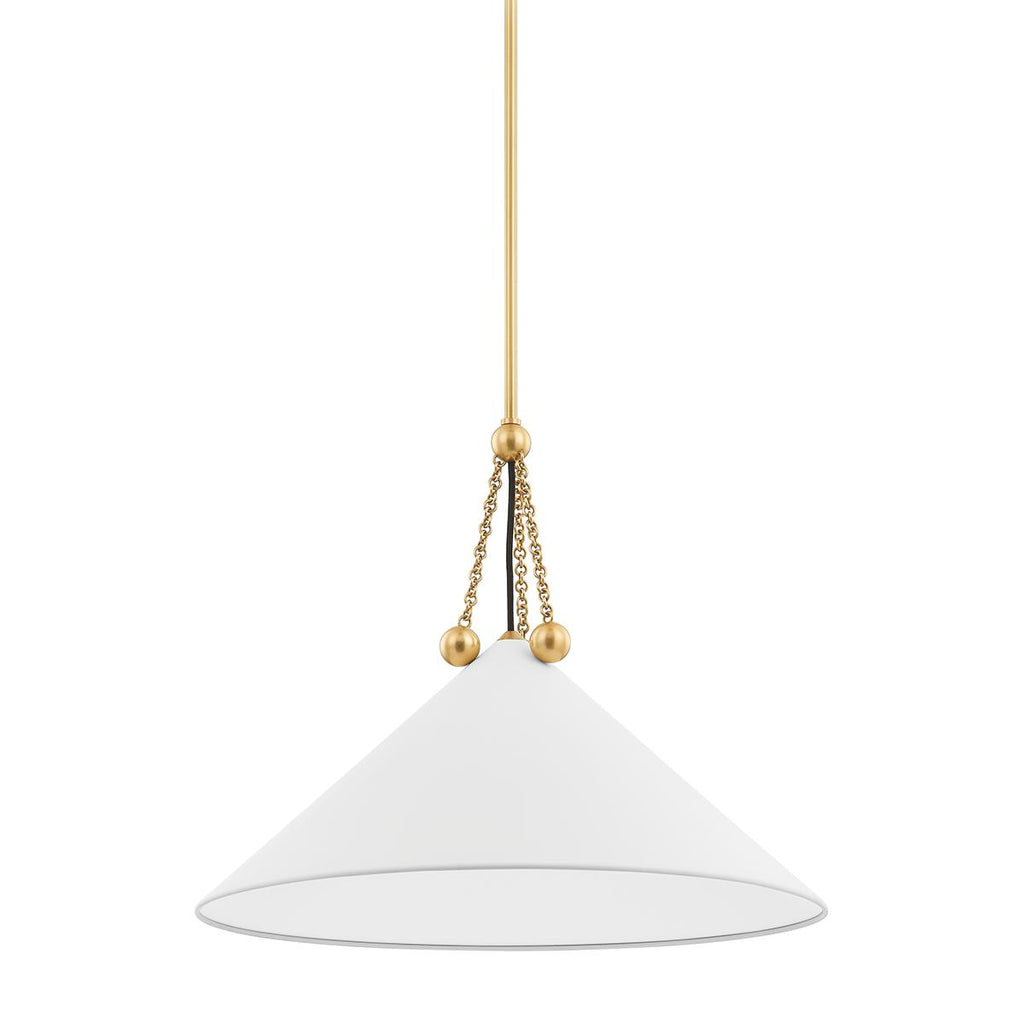 Mitzi KALEA AGED BRASS/SOFT WHITE 23.5W x 40L x 20.25H Pendant