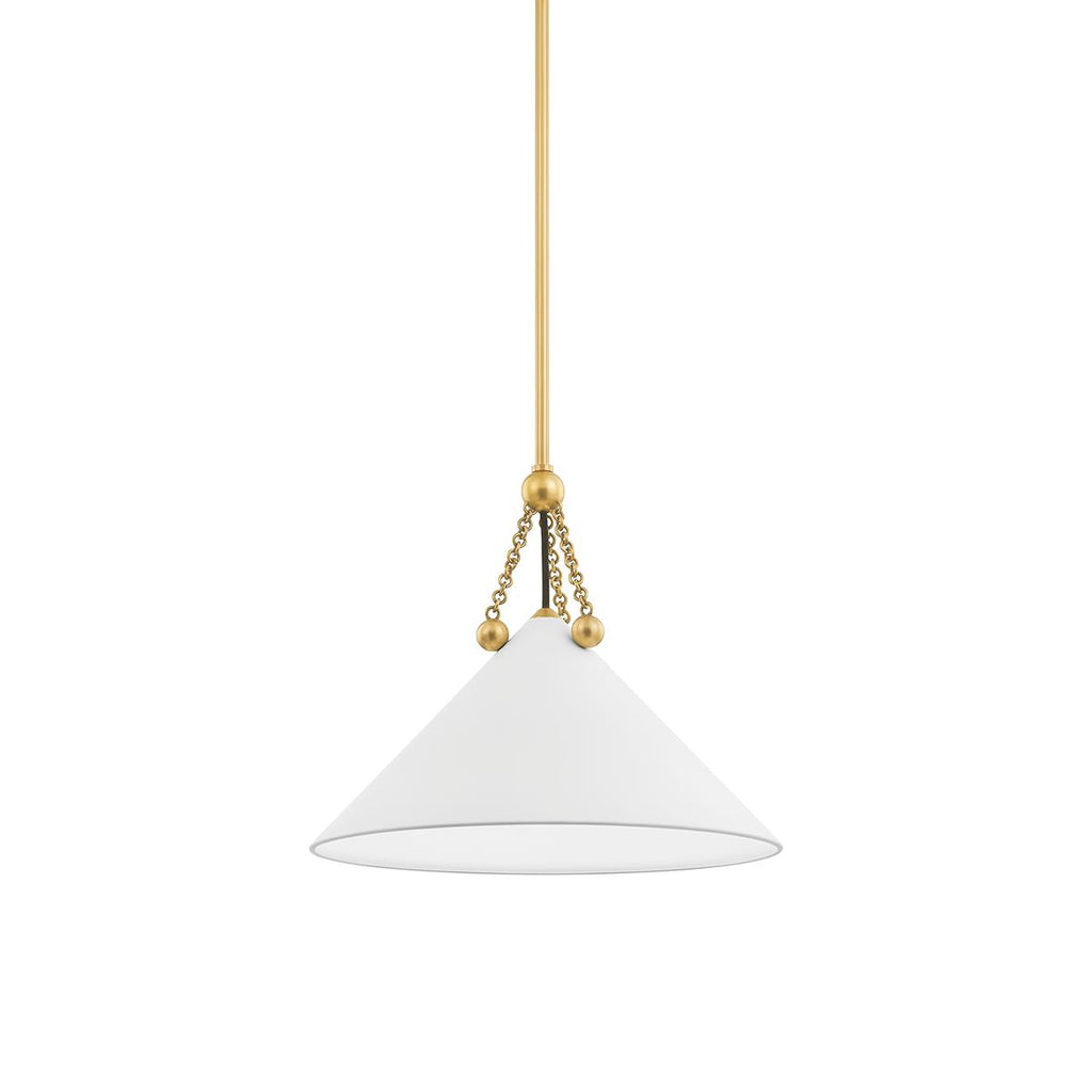 Mitzi KALEA AGED BRASS/SOFT WHITE 16.25W x 41.5L x 15H Pendant