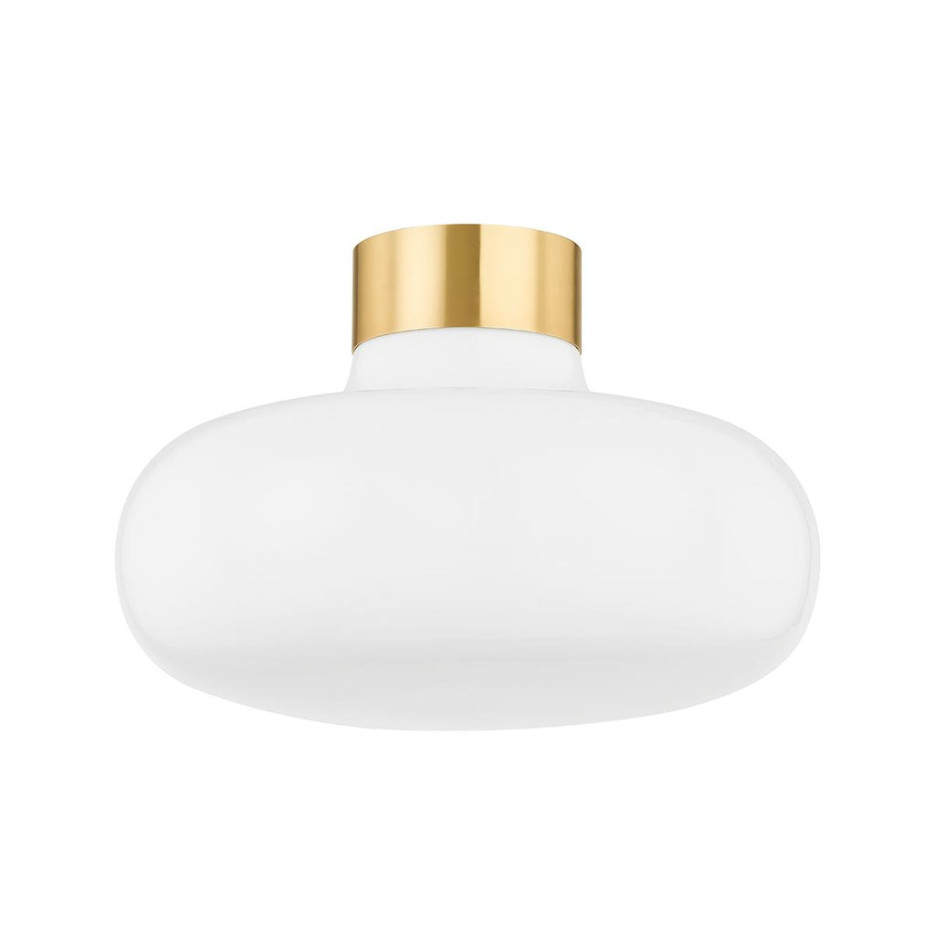 Mitzi ELIANA Aged Brass 14.25W x 21.25L x 9.75H Flush Mount