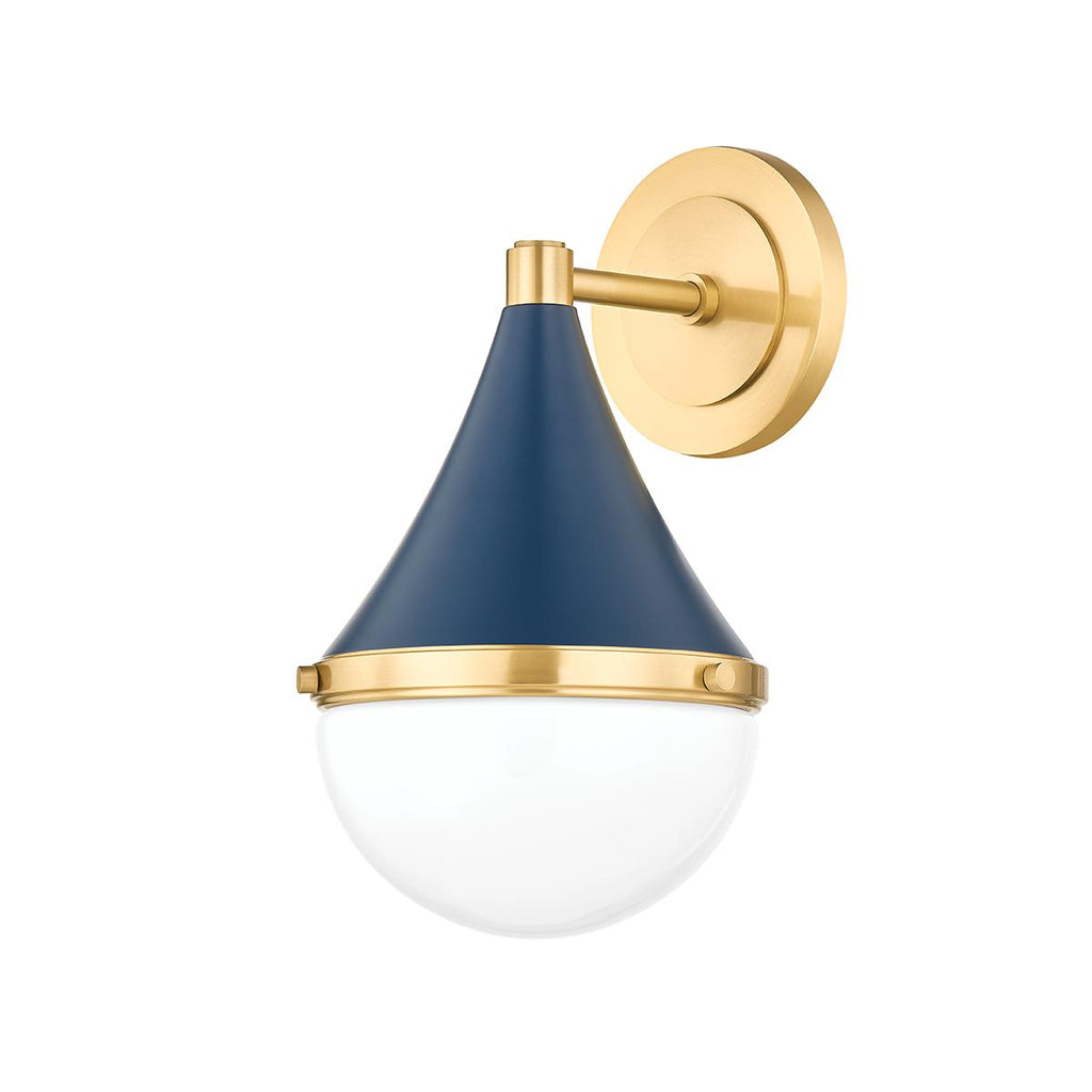 Mitzi CIARA AGED BRASS/SOFT NAVY 7W x 30L x 11.75H Wall Sconce