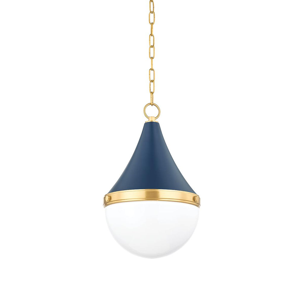 Mitzi CIARA AGED BRASS/SOFT NAVY 11.75W x 12.5L x 18H Pendant