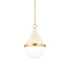 Mitzi Ciara Aged Brass/Soft Cream 11.75W X 67.75L X 18H Pendant