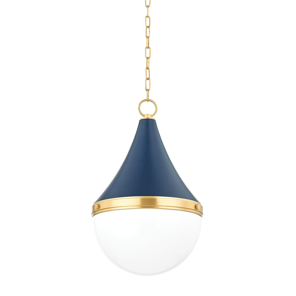 Mitzi CIARA AGED BRASS/SOFT NAVY 14.75W x 14.75L x 22.5H Pendant