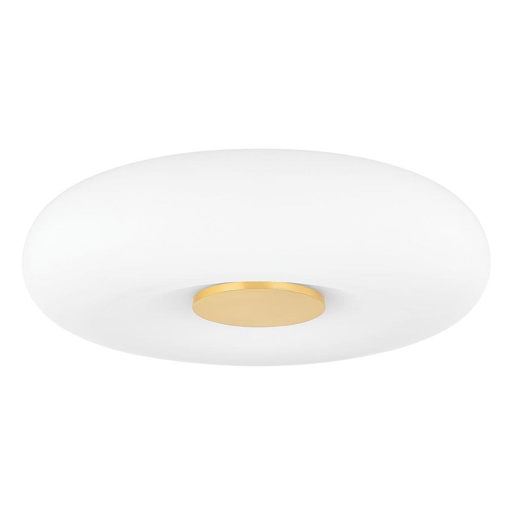 Mitzi IMANI Aged Brass 13.75W x 30L x 3.75H Flush Mount