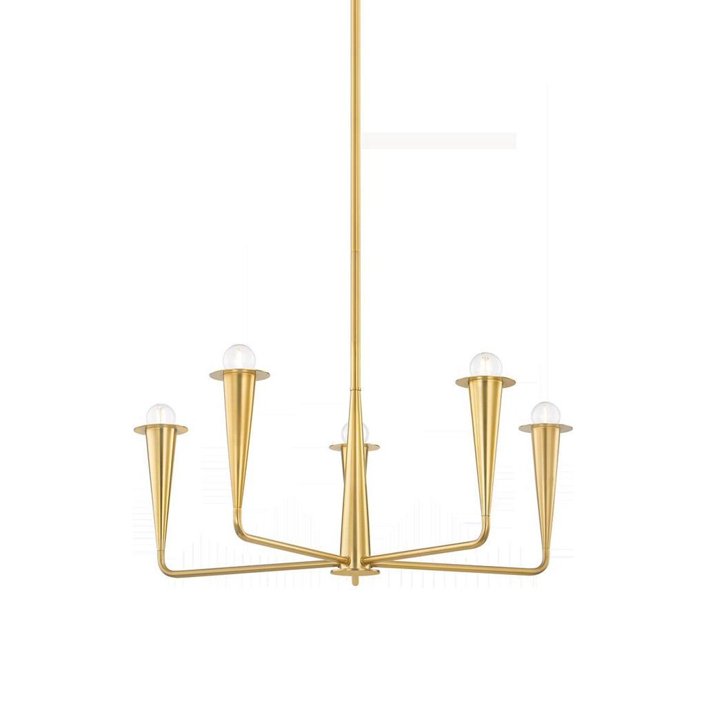 Mitzi DANNA Aged Brass 29.75W x 12L x 12H Chandelier