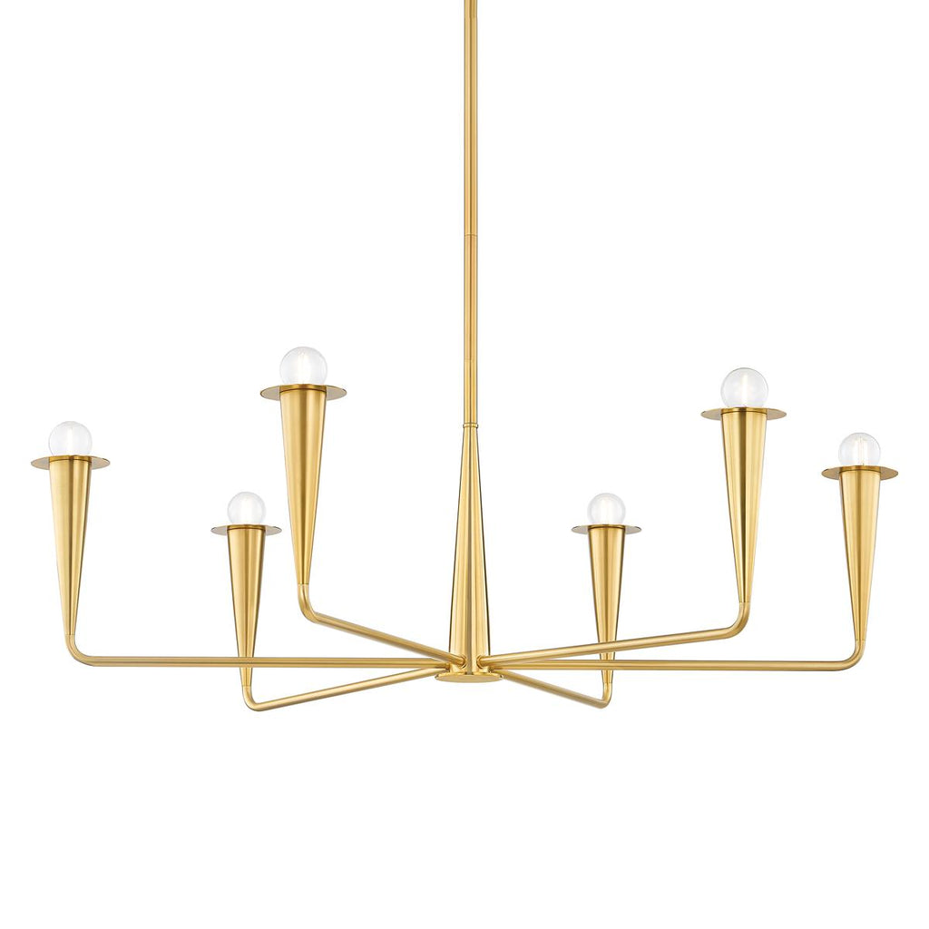 Mitzi DANNA Aged Brass 39.75W x 17L x 12H Chandelier