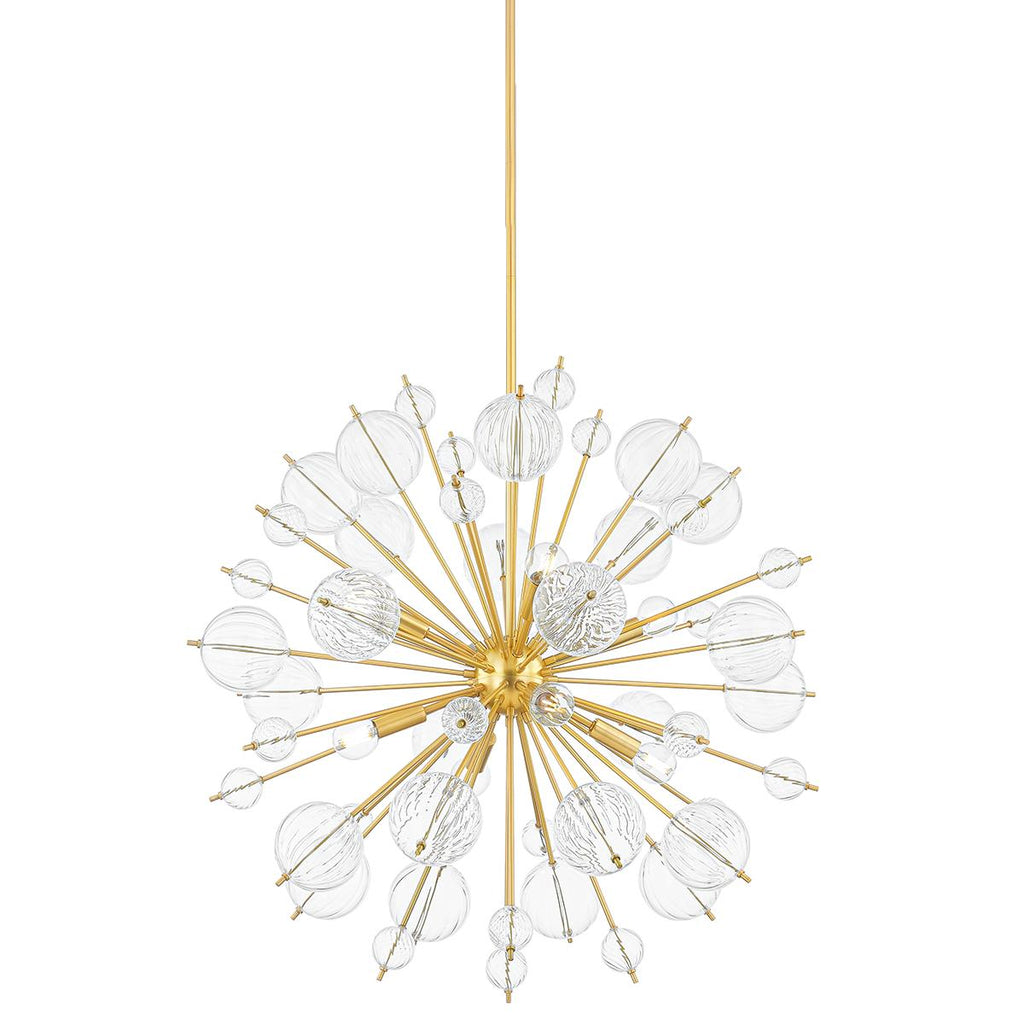 Mitzi LINNEA Aged Brass 30W x 11L x 27.5H Chandelier