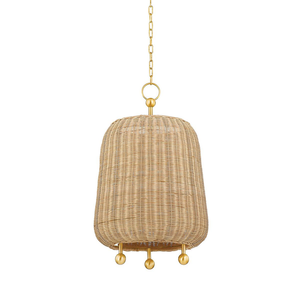 Mitzi ELENA Aged Brass 16.75W x 28L x 28H Pendant