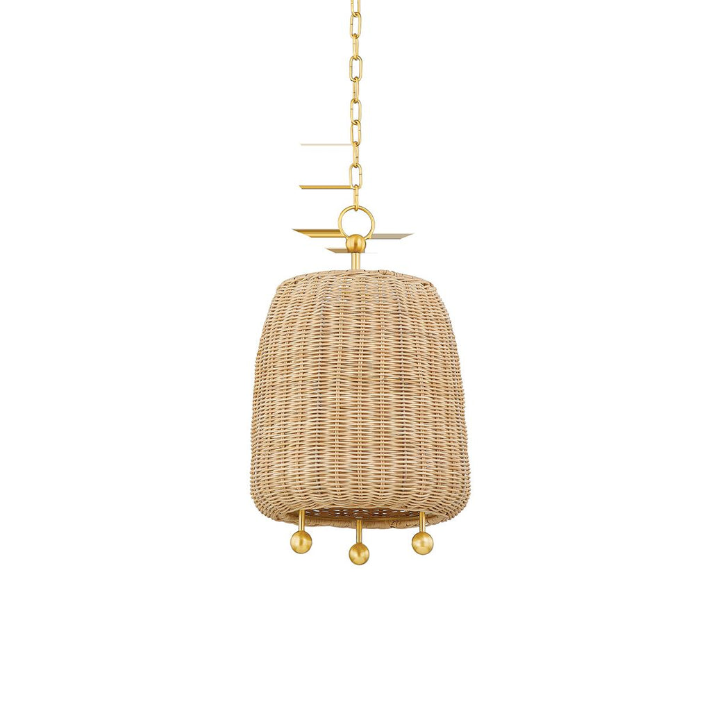 Mitzi ELENA Aged Brass 12W x 38L x 19.5H Pendant