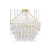 Mitzi Tiffany Aged Brass/Textured Cream 24W X 36L X 15.25H Chandelier