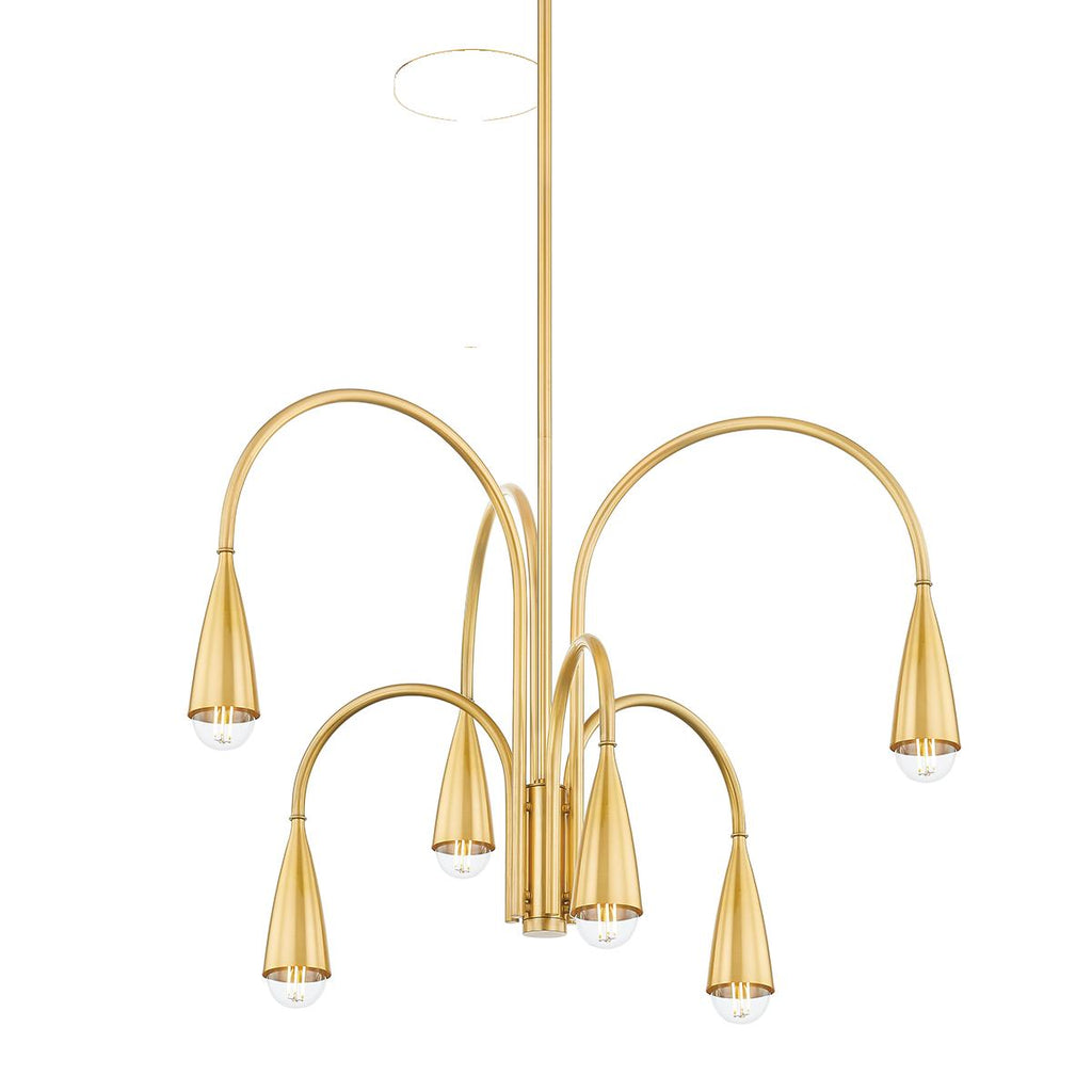 Mitzi JENICA Aged Brass 28.25W x 11.25L x 19.75H Chandelier