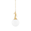 Mitzi Victoria Vintage Gold Leaf 9W X 7L X 13H Pendant