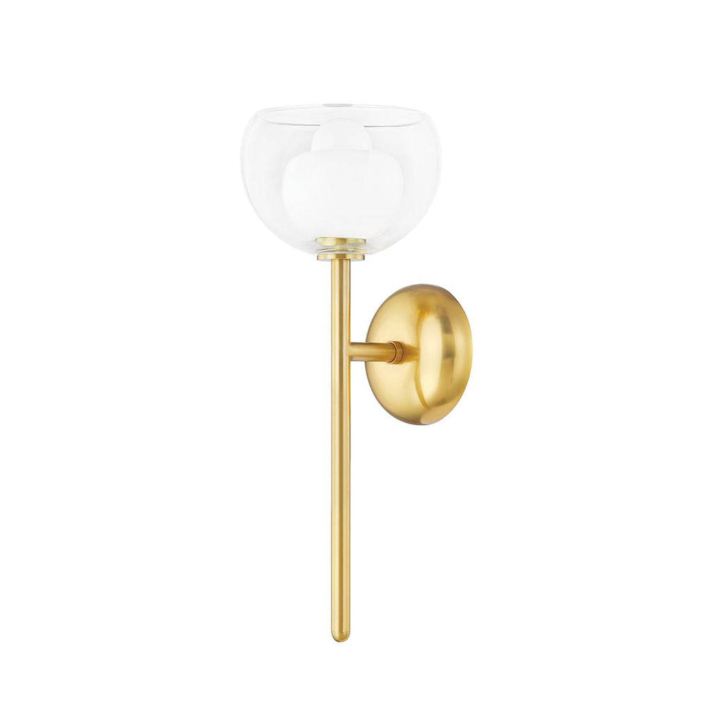 Mitzi CORTNEY Aged Brass 6.75W x 8L x 17.25H Wall Sconce