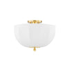 Mitzi Meshelle Aged Brass 13.5W X 30.25L X 9.25H Flush Mount