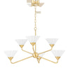 Mitzi Kelsey Aged Brass 35W X 33L X 19.25H Chandelier