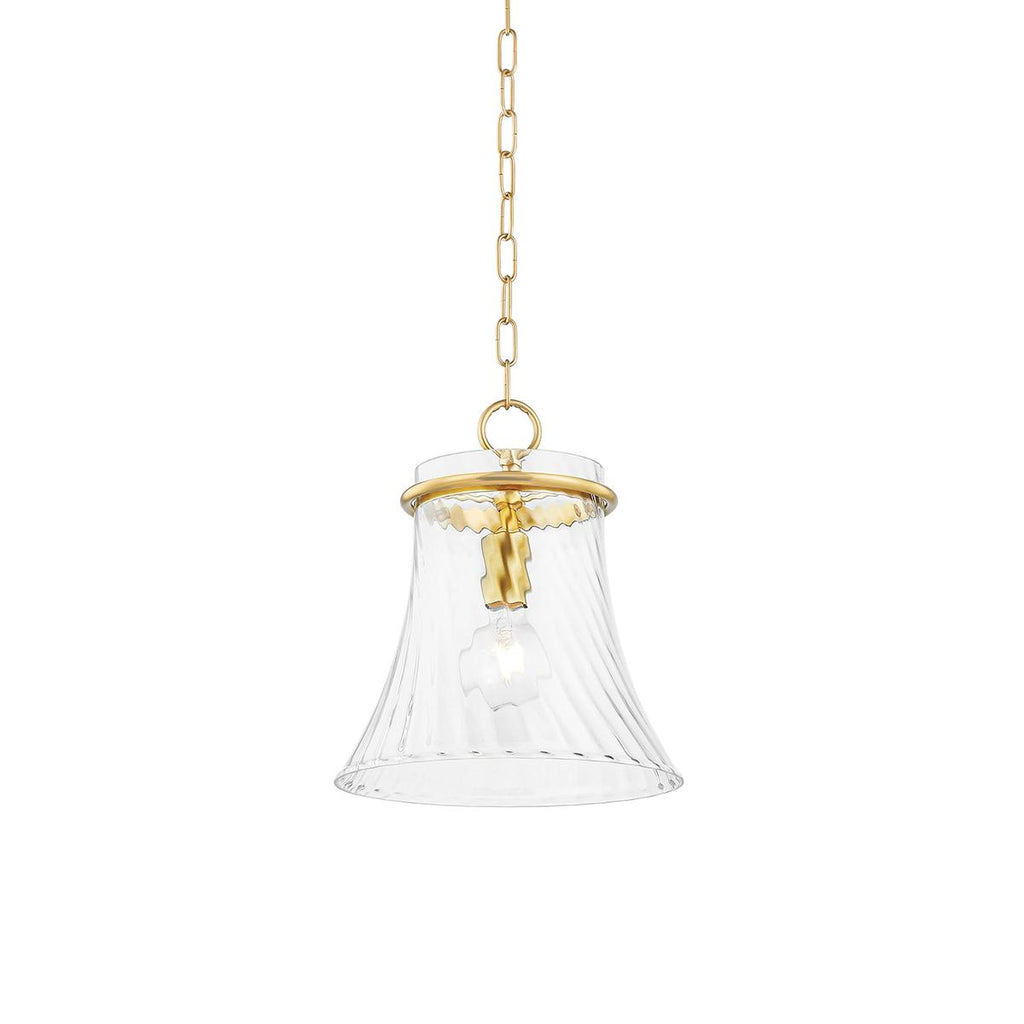 Mitzi CANTANA Aged Brass 12.75W x 4.75L x 14.5H Pendant