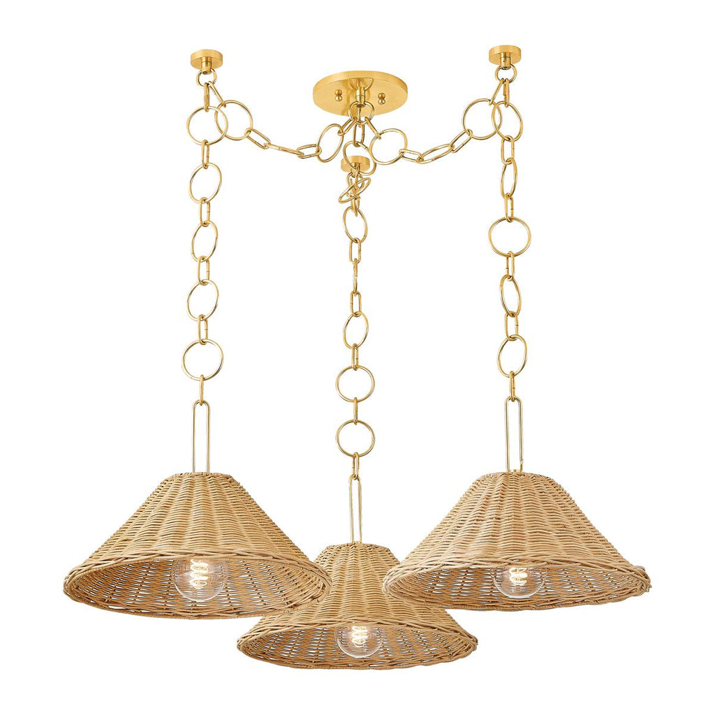 Mitzi DALIA Aged Brass 38.5W x 12.25L x 11.5H Chandelier