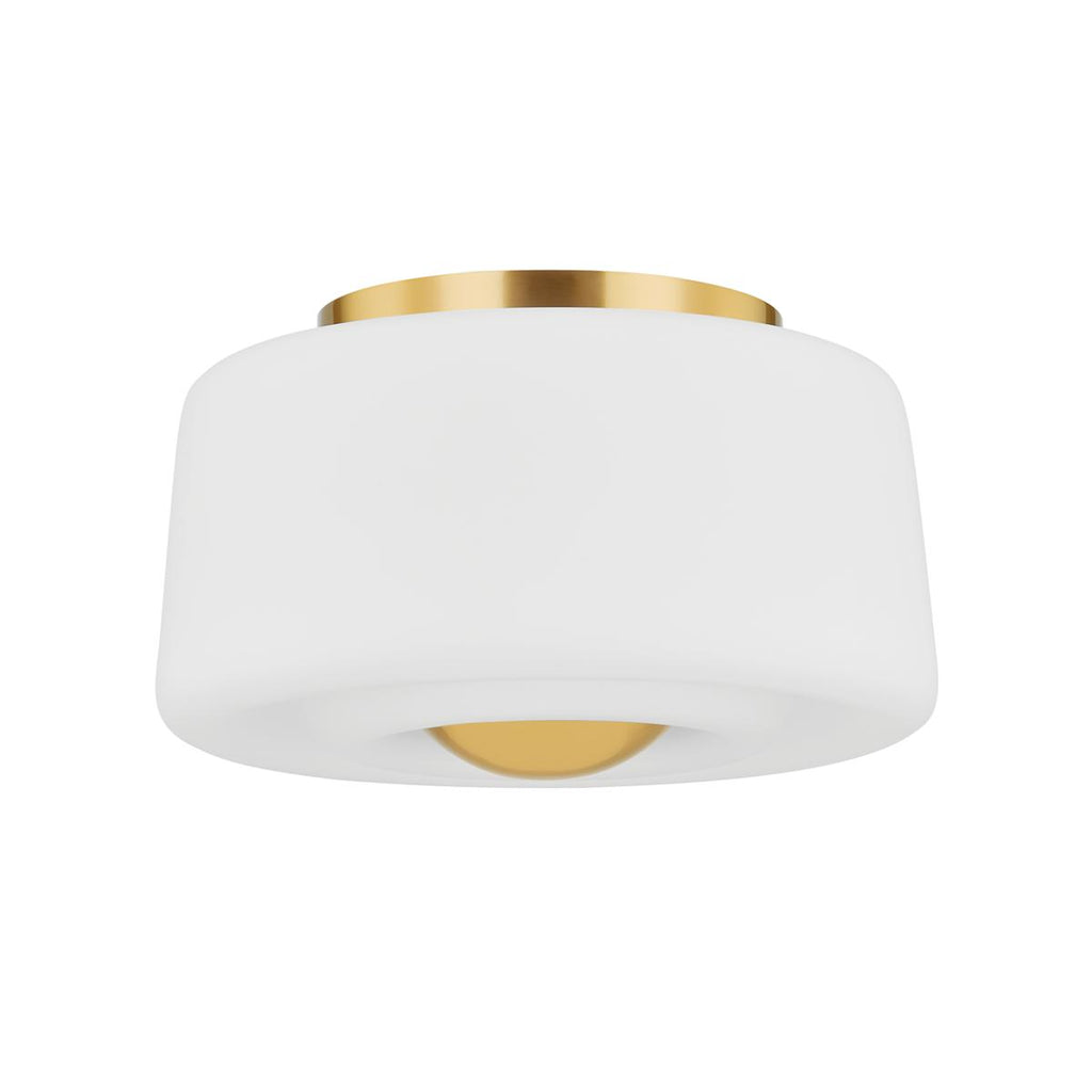 Mitzi CIELA Aged Brass 13.5W x 11L x 8H Flush Mount