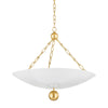 Mitzi Amali Vintage Gold Leaf/Soft White 26W X 17.25L X 21H Pendant