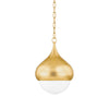 Mitzi Luciel Vintage Gold Leaf 11.75W X 17.25L X 17H Pendant