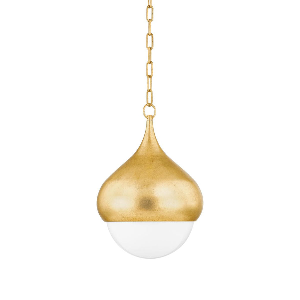 Mitzi LUCIEL Vintage Gold Leaf 11.75W x 17.25L x 17H Pendant