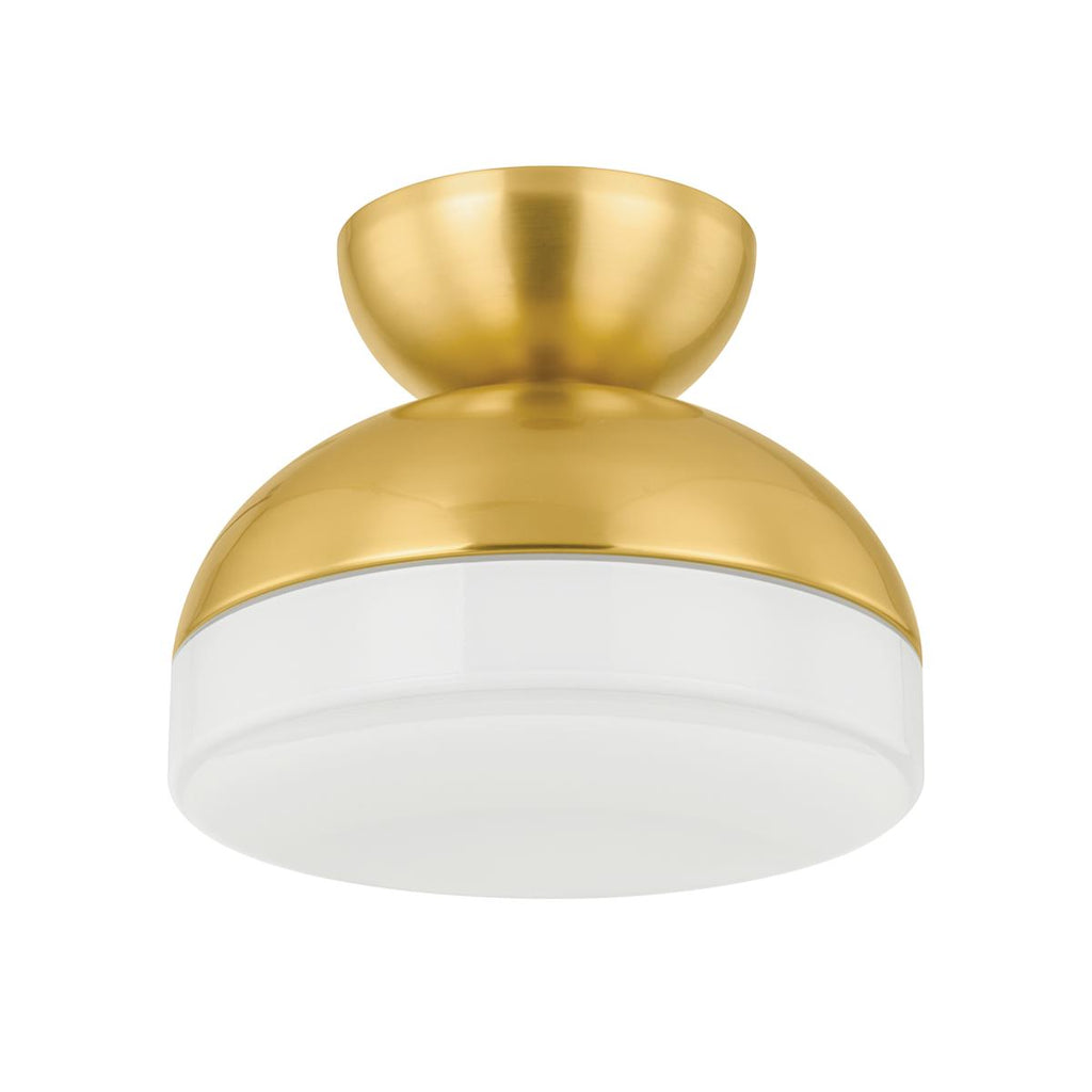 Mitzi RUE Aged Brass 11W x 12L x 8.75H Flush Mount