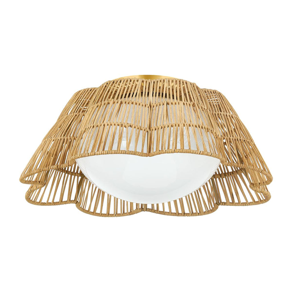 Mitzi ROSA Aged Brass 18W x 13.25L x 8H Flush Mount