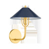 Mitzi Mariel Aged Brass/Soft Navy 9.75W X 8L X 12H Wall Sconce