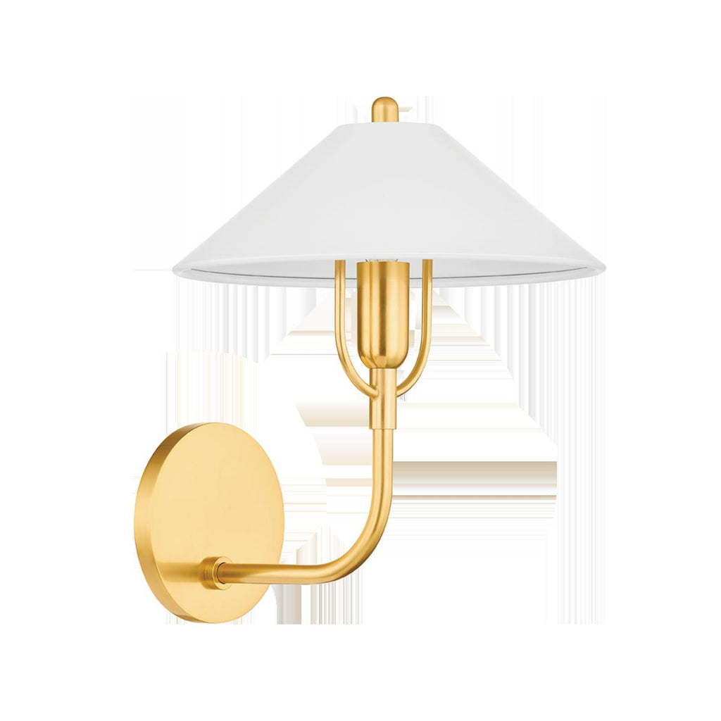 Mitzi MARIEL AGED BRASS/SOFT WHITE 9.75W x 8L x 12H Wall Sconce