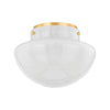 Mitzi Lilou Aged Brass 13W X 24L X 9.5H Flush Mount