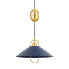 Mitzi Mariel Aged Brass/Soft Navy 18W X 18L X 12H Pendant