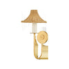 Mitzi Twila Vintage Gold Leaf 8.75W X 8.5L X 17.25H Wall Sconce