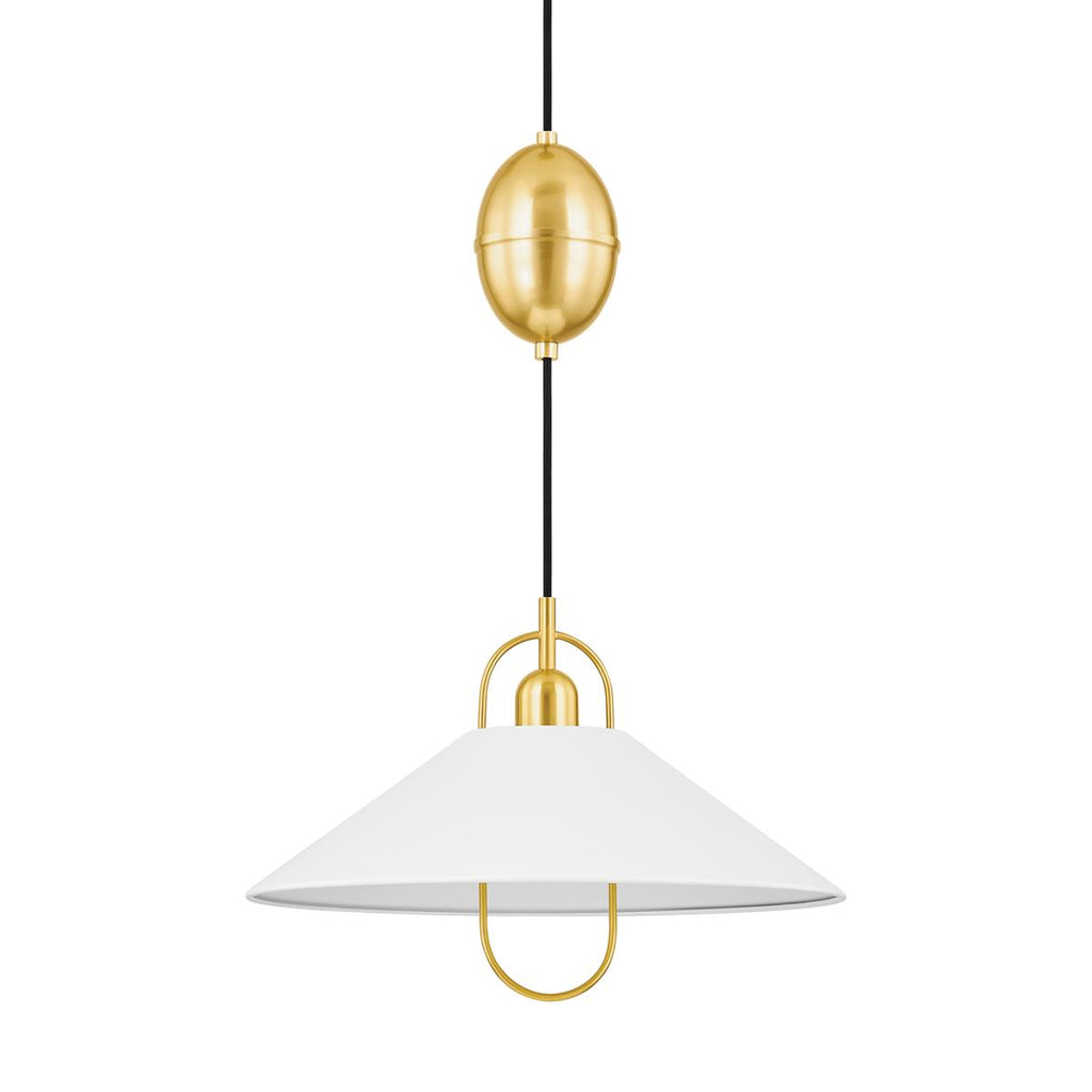 Mitzi MARIEL AGED BRASS/SOFT WHITE 18W x 8.5L x 12H Pendant