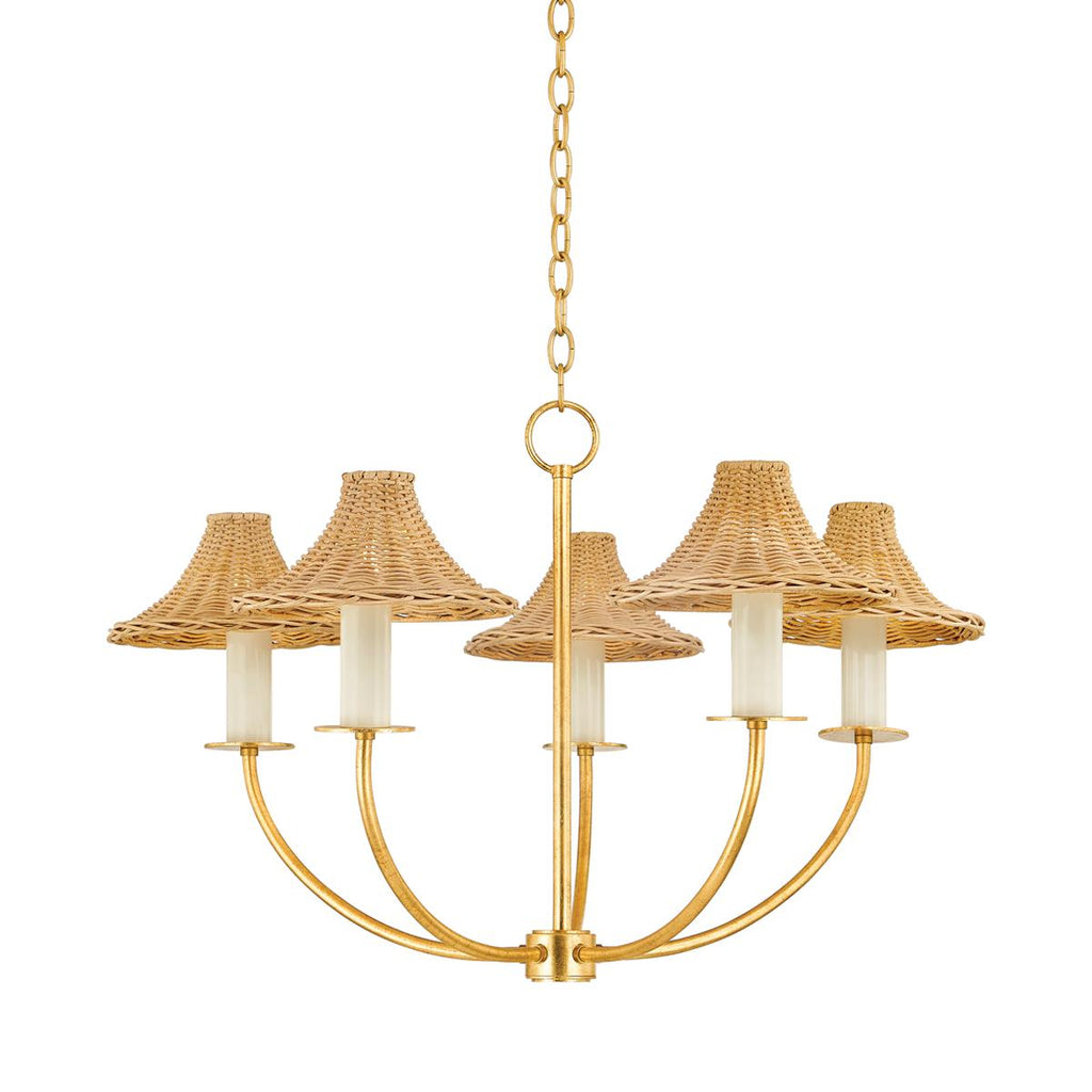 Mitzi TWILA Vintage Gold Leaf 30.25W x 16L x 19.75H Chandelier