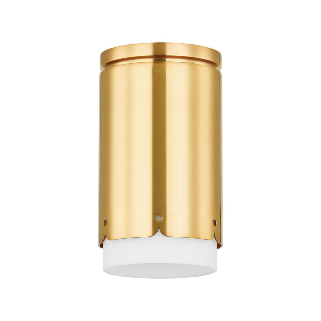 Mitzi ASA Aged Brass 4.75W x 27L x 8.25H Flush Mount