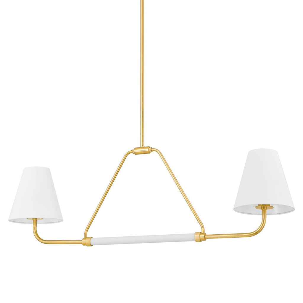 Mitzi Georgann AGED BRASS/SOFT WHITE 9W x 48L x 16H Pendant