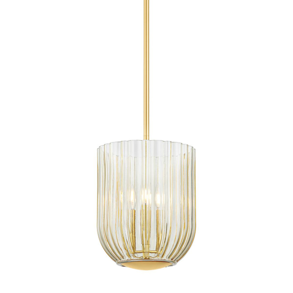 Mitzi Cece Aged Brass 11W x 50L x 14.25H Pendant